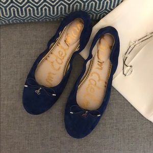 Sam Edelman Blue Suede Flats